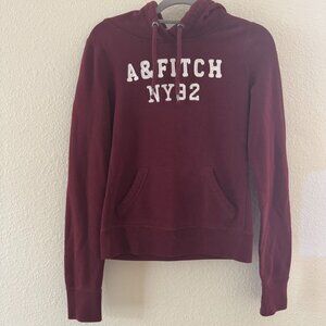 Abercrombie & Fitch XS Sweatshirt Hoodie Maroon